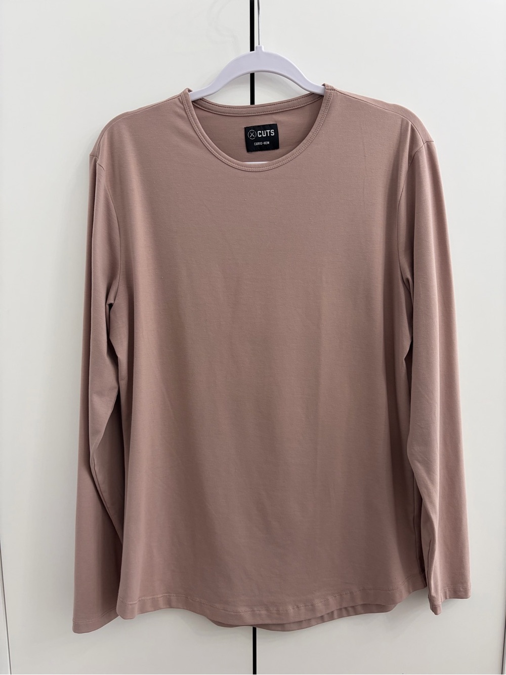 Cuts Clothing Long Sleeve Crew Neck Shirt - Dusty Mauve